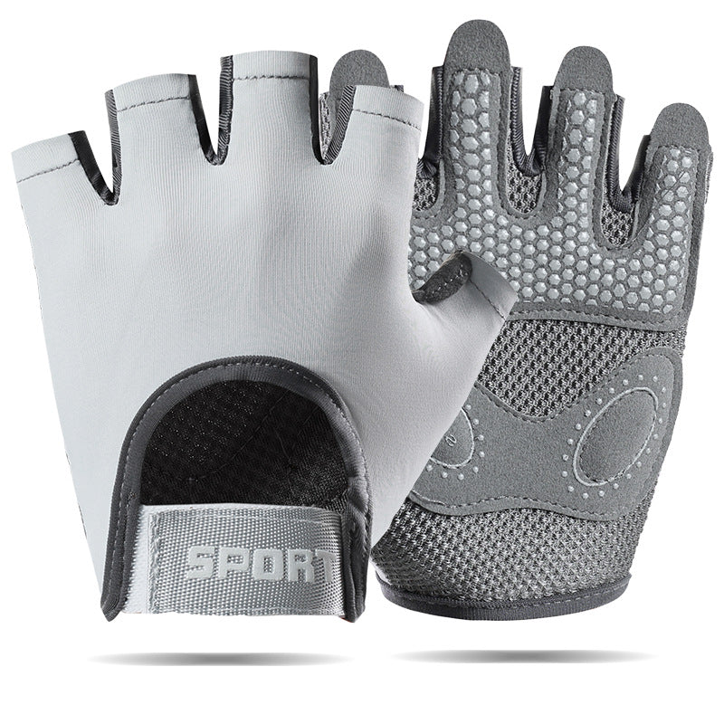 Fitness Gloves Women's Thin Half-Finger Equipment Training Yoga Anti-Slip