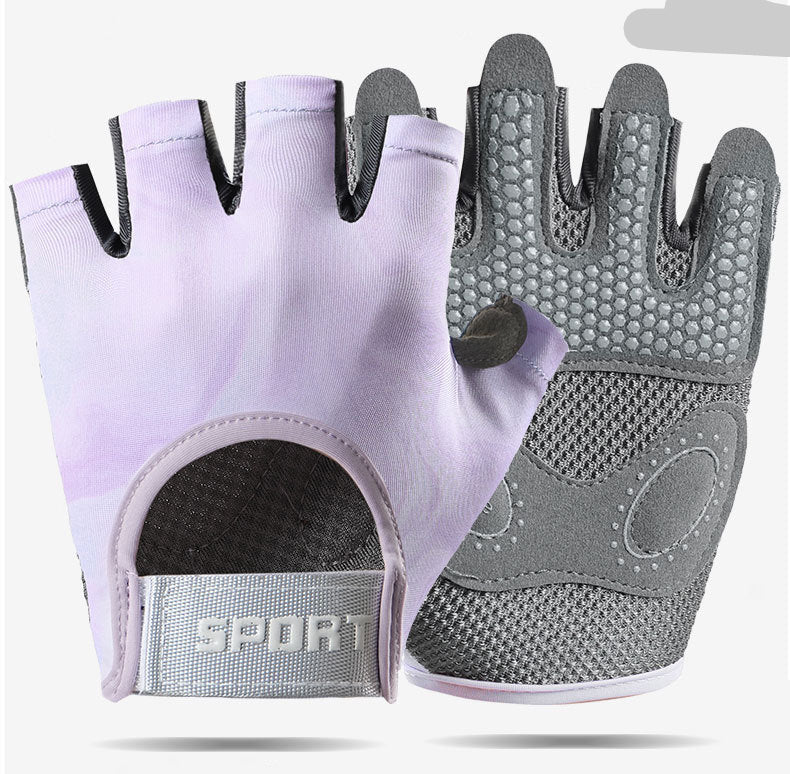 Fitness Gloves Women's Thin Half-Finger Equipment Training Yoga Anti-Slip