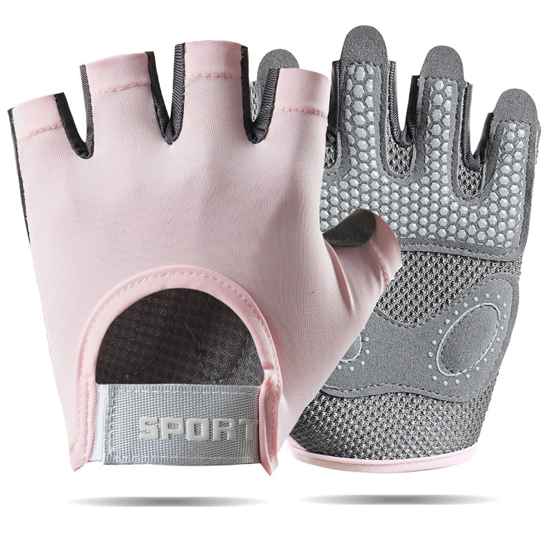 Fitness Gloves Women's Thin Half-Finger Equipment Training Yoga Anti-Slip