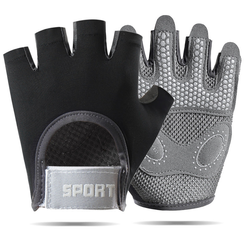Fitness Gloves Women's Thin Half-Finger Equipment Training Yoga Anti-Slip