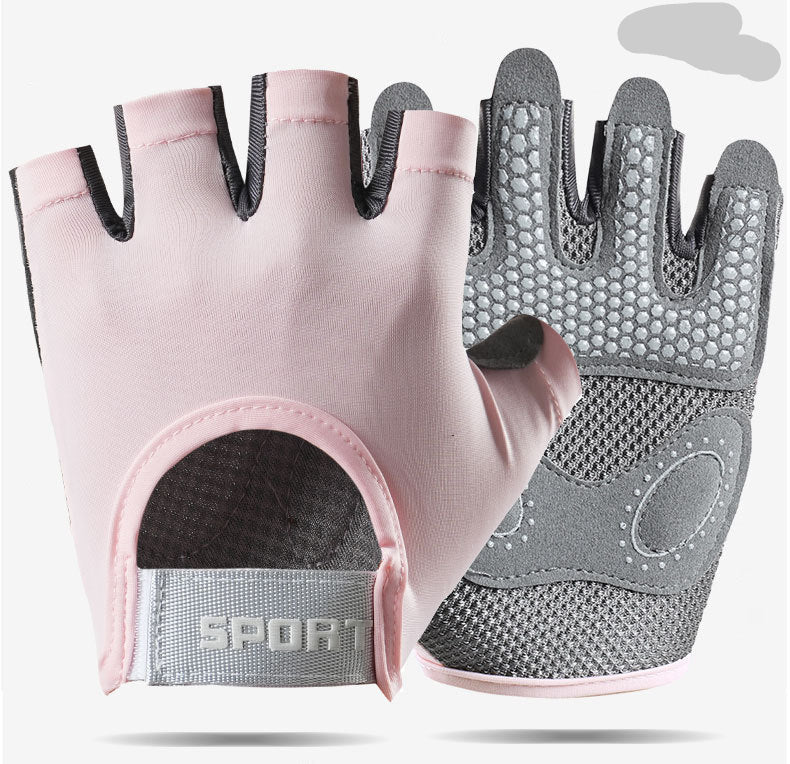 Fitness Gloves Women's Thin Half-Finger Equipment Training Yoga Anti-Slip