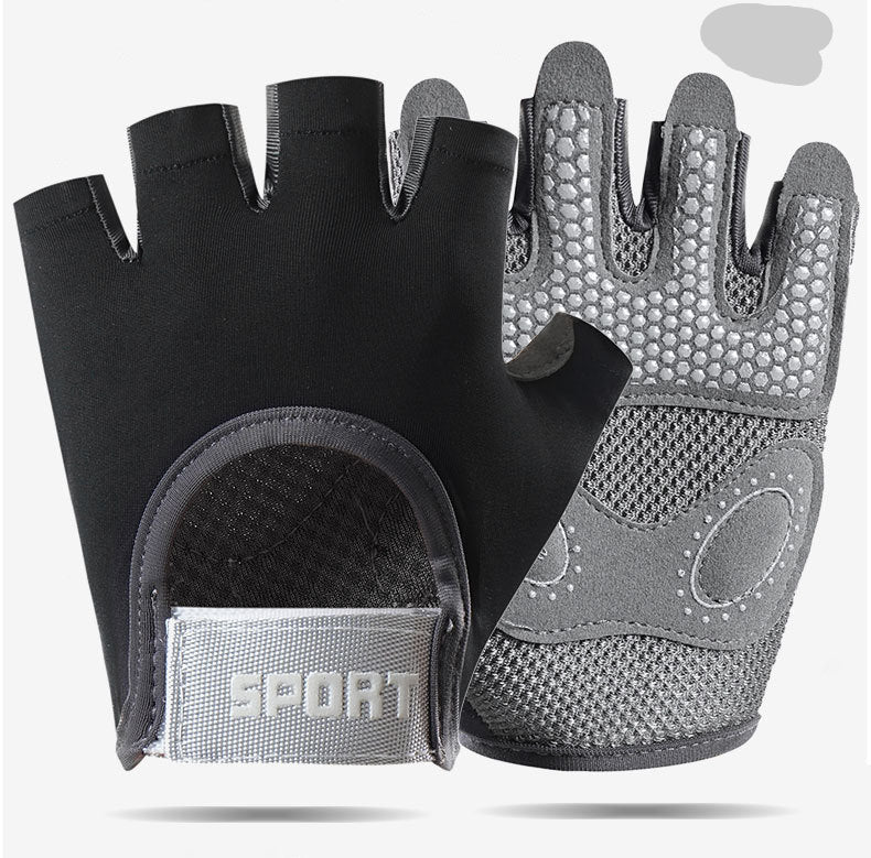 Fitness Gloves Women's Thin Half-Finger Equipment Training Yoga Anti-Slip