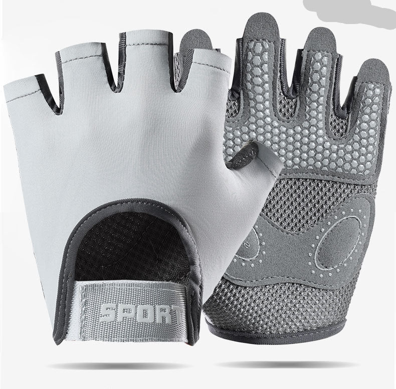 Fitness Gloves Women's Thin Half-Finger Equipment Training Yoga Anti-Slip
