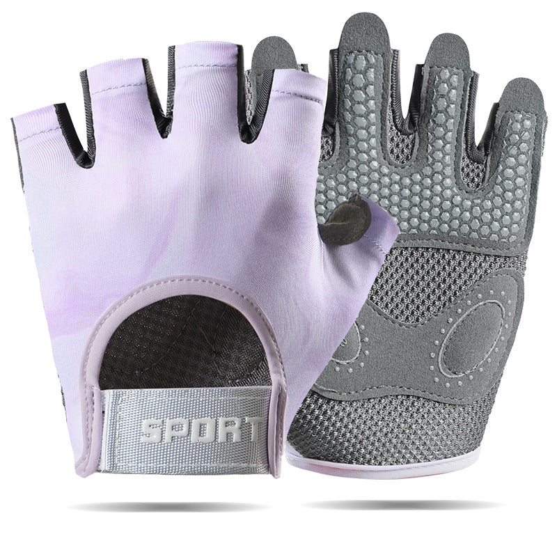 Fitness Gloves Women's Thin Half-Finger Equipment Training Yoga Anti-Slip