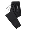 Men's Summer Ice Silk Pants Mesh Quick drying Ankle-banded Breathable Casual Thin Pants Loose Elastic Pants Sports Trousers