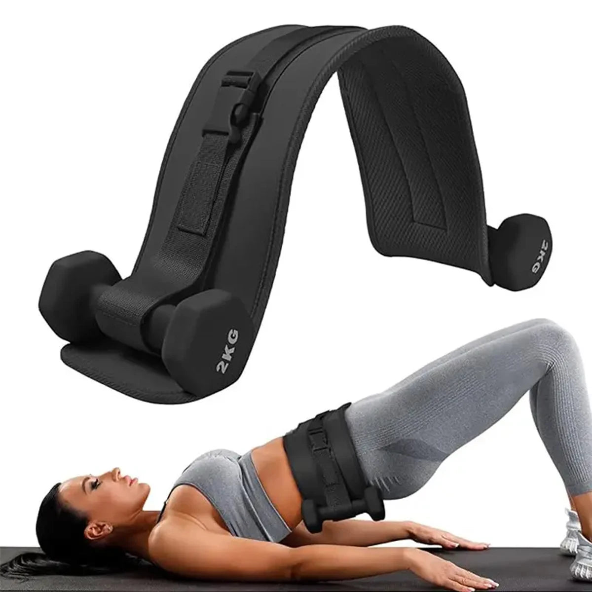 Adjustable Weighted Waist Belt, for Home Workouts,