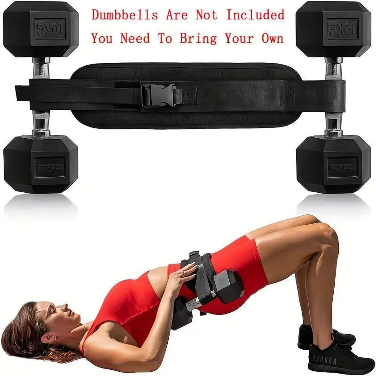 Adjustable Weighted Waist Belt, for Home Workouts,